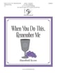 When You Do This, Remember Me Handbell sheet music cover